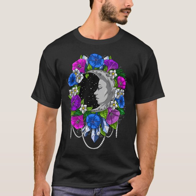 Camiseta Luna Floral (Anverso)