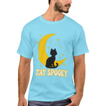 Camiseta Luna Gato Negro Stay Spooky - Hall Retro