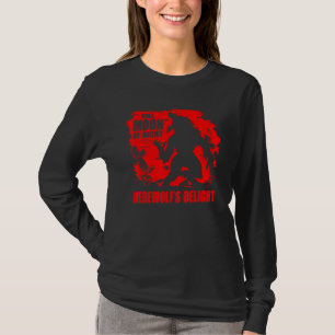 Camiseta Luna llena de noche la luz del lobo para los lobos