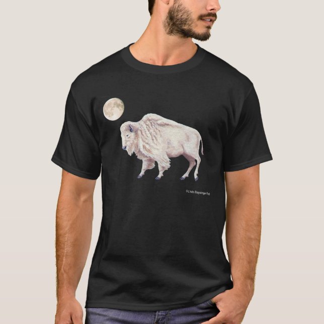 Camiseta Luna Llena del búfalo blanco (Anverso)