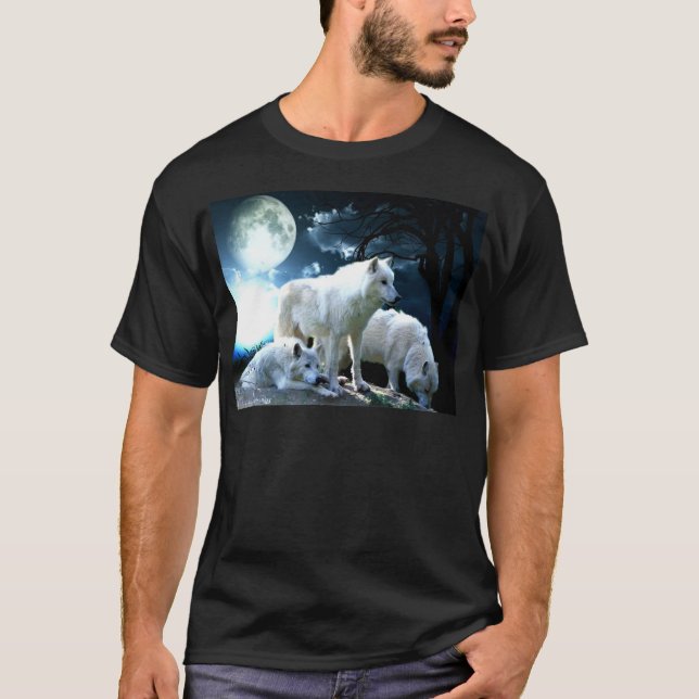 Camiseta Luna llena del lobo (Anverso)