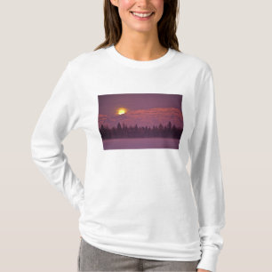 Camiseta Luna llena se eleva sobre la montaña Teakettle dur