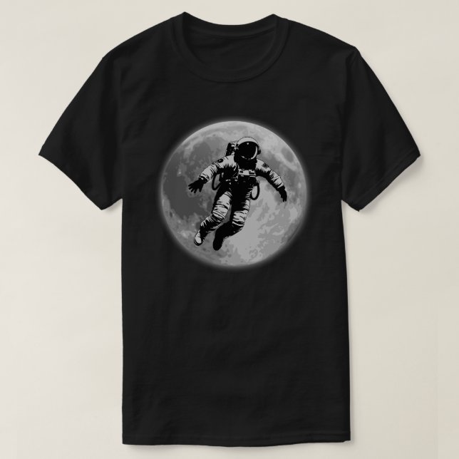 Camiseta Luna Llena y Astronauta (Diseño del anverso)