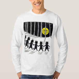 Camiseta Luna llena y gatos, Louis Wain