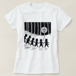 Camiseta Luna llena y gatos, Louis Wain
