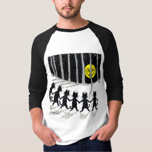 Camiseta Luna llena y gatos, Louis Wain