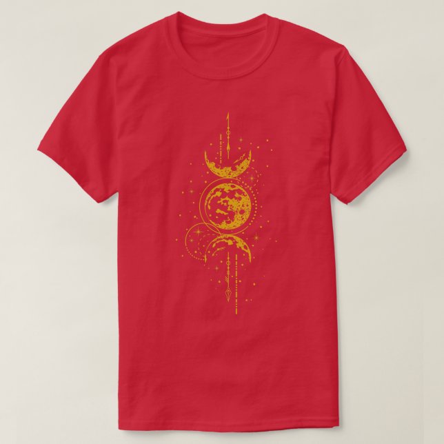 Camiseta Luna mística celestial (Diseño del anverso)
