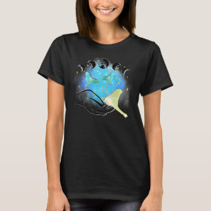Camiseta Luna Mística Polilla Luna Ocultista Psíquico Gótic