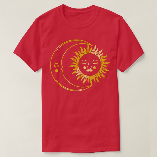 CAMISETA LUNA MÍSTICA Y SOL (Diseño del anverso)