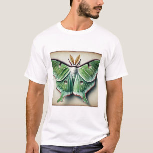 Camiseta Luna Moth in Watercolor and Ink 230824IREF213 - Wa