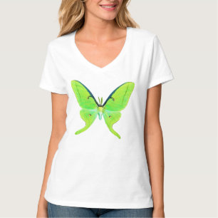 Camiseta Luna moth - verde lima