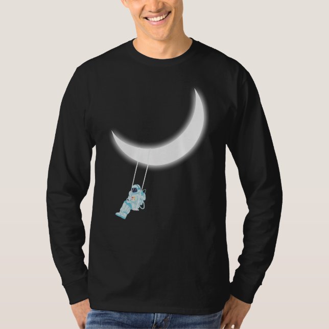 Camiseta Luna oscilante astronauta (Anverso)
