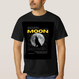 CAMISETA LUNA OSCURA AMARILLA Y BLANCA