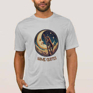 Camiseta Luna Soñadora & Perro Subiendo Escalera
