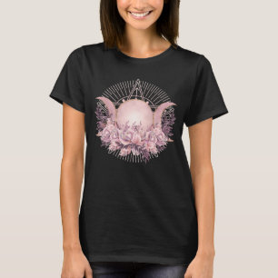 Camiseta Luna Triple - Diosa Triple - Floral suave