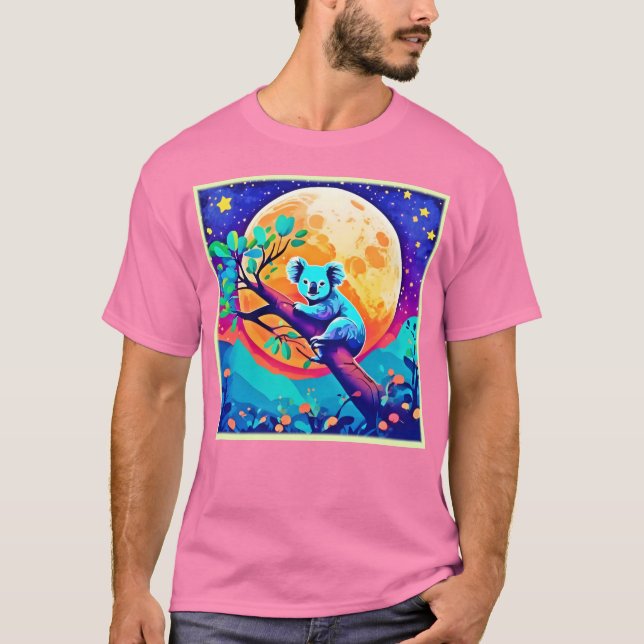 Camiseta Luna Vibrante de Koala (Anverso)