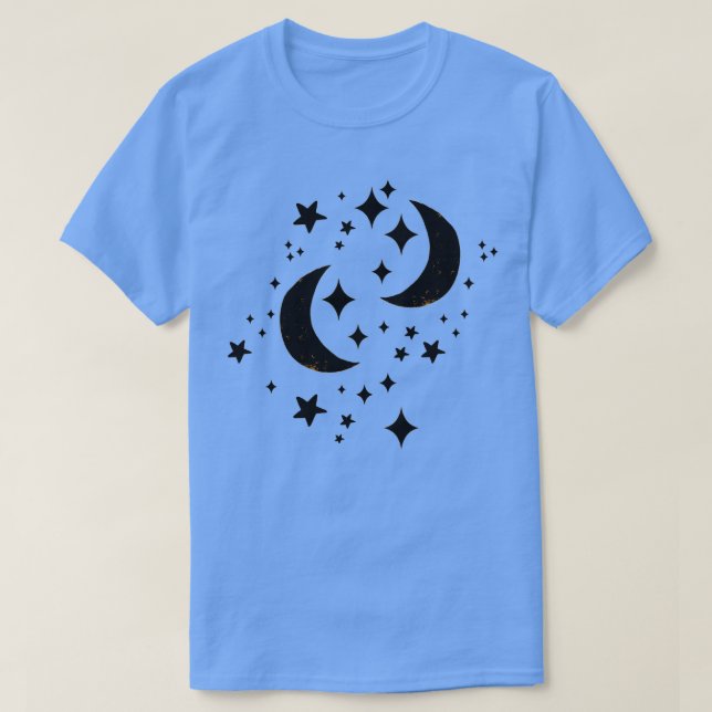 Camiseta Luna y estrellas (Diseño del anverso)