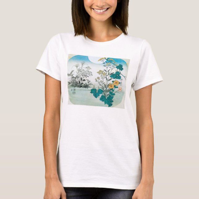 Camiseta Luna y flores (Anverso)