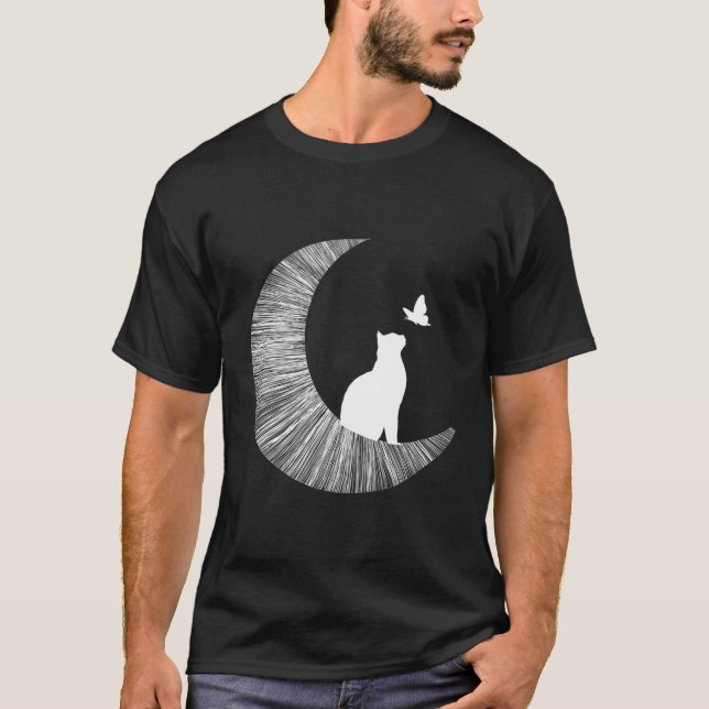 Camiseta Luna Y Gato (Anverso)