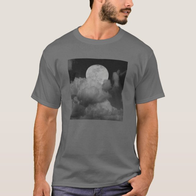 Camiseta Luna y nubes sobre Kansas (Anverso)