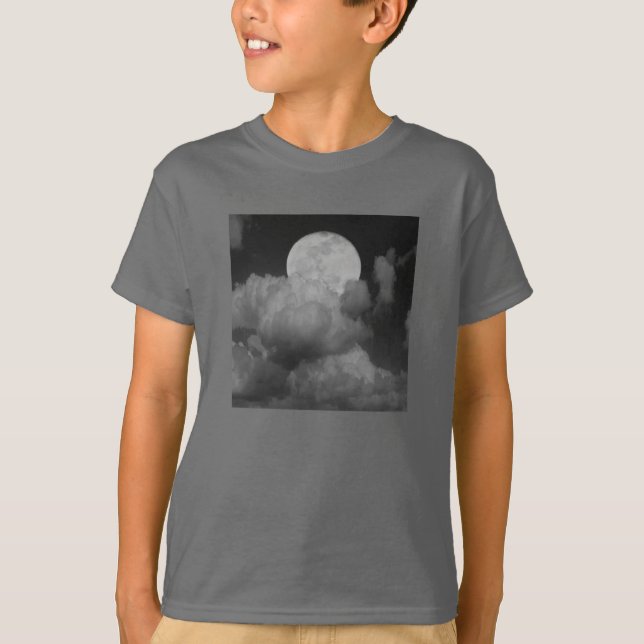 Camiseta Luna y nubes sobre Kansas (Anverso)