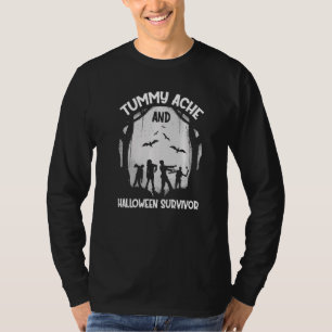 Camiseta Luna Zombie Murciélagos Duele Mi Barriga Dolor De 