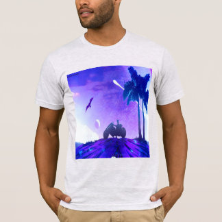 Camiseta - Lunar Mirage – Palestinian Digital Art T‑Shirt