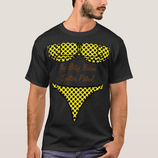 Camiseta Lunar negro del bikini (Anverso)