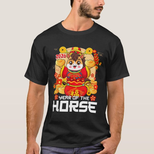 Camiseta Lunar New Year 2026 Year Of The Horse Chinese New  (Anverso)