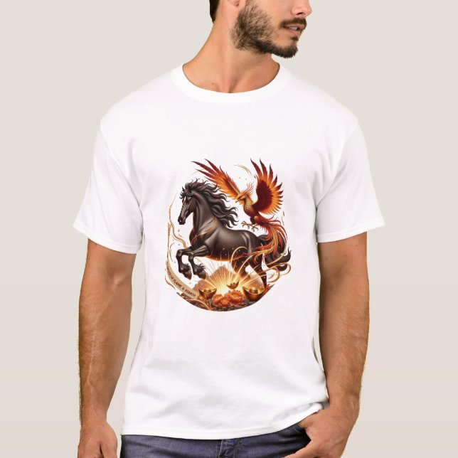 Camiseta Lunar New Year Horse Phoenix Edition Rebirth Gift (Anverso)