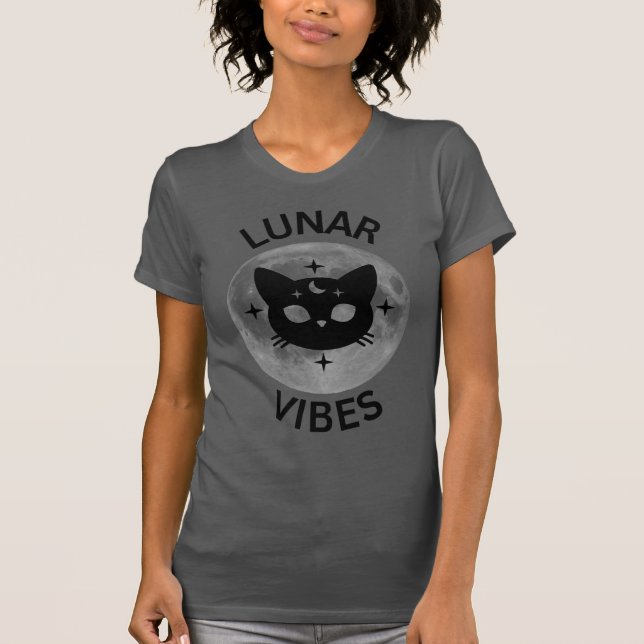 Camiseta Lunar Vibes Cat + Moon  (Anverso)