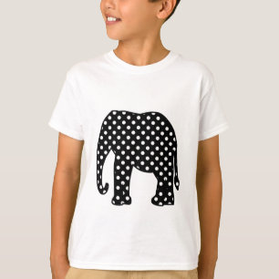 Camiseta Lunares blancos y negros
