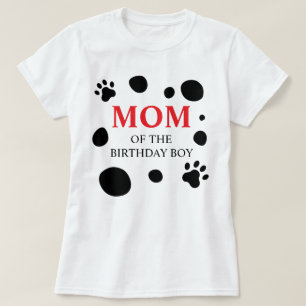 Camiseta Lunares Dalmata MAMÁ del Niño/ Niña de Cumpleaños
