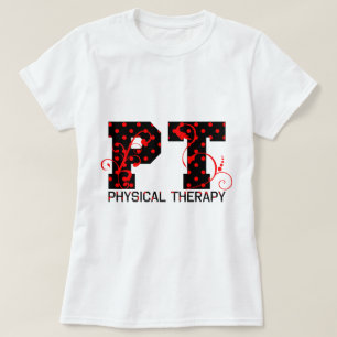 Camiseta lunares rojos negros de la pinta
