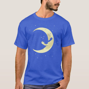 Camiseta Lunas Abrazando Astronauta Diseño Cósmico Astral P