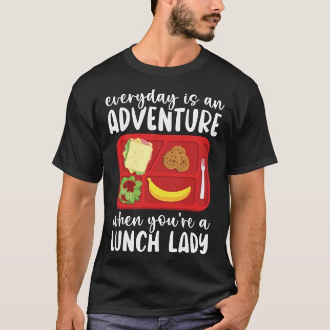Camiseta Lunch Boss Cafeteria Worker Lady Cook Lunch Lady   (Anverso)