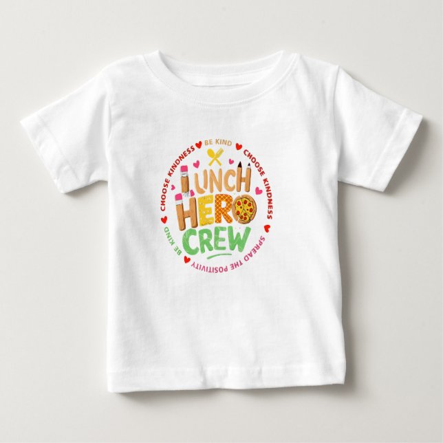 Camiseta Lunch Hero Crew, Señora Trabajadora de la (Anverso)