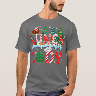 Camiseta Lunch Lady Árbol de Navidad Santa Matanza Buff