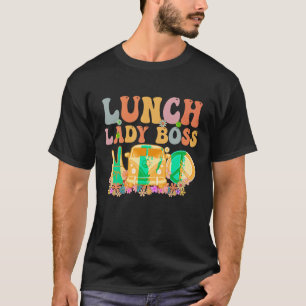 Camiseta Lunch Lady Boss Week Groovy Apreciación Día Para W