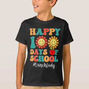 Camiseta Lunch Lady Life Feliz 100° Día del Colegio 100 día