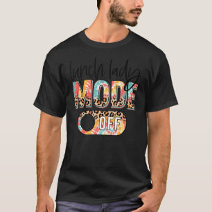 Camiseta Lunch Lady Mode Off Leopard & Tie Dye Summer Lunch