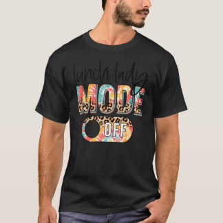 Camiseta Lunch Lady Mode Off Leopard & Tie Dye Summer Lunch