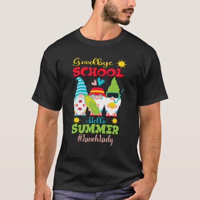 Camiseta Lunch Lady Off Duty Último Día De La Escuela (Anverso)