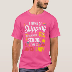 Camiseta Lunch Lady School Cafetería Trabajadora Cena Lady