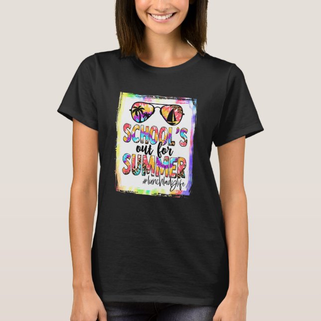 Camiseta Lunch Lady Schools Salió El Día Pasado Para El Tir (Anverso)