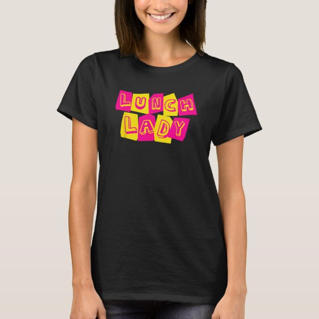 Camiseta Lunch Lady Squad  Back to School Cafeteria Crew Re (Anverso)