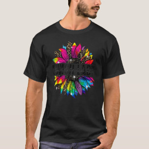 Camiseta Lunch Lady Sunflower Leopard Tye De Vuelta A La Es
