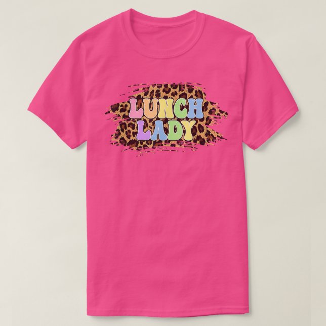Camiseta Lunch Lady Teacher Funny Easter Day  (Diseño del anverso)