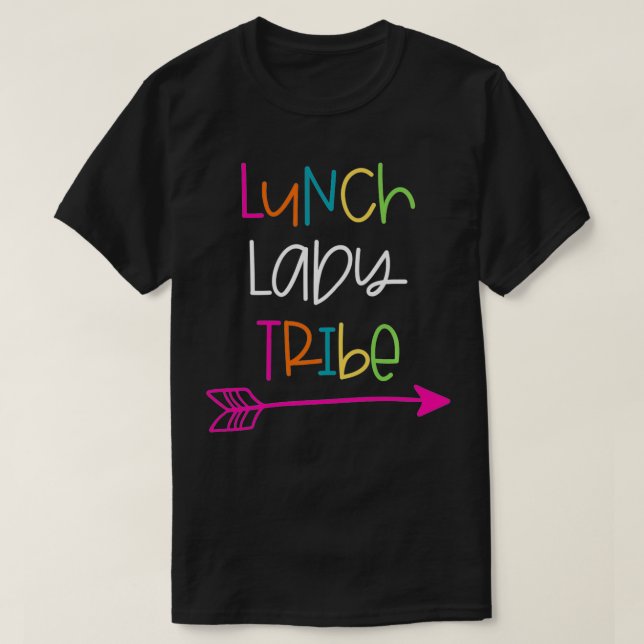 Camiseta Lunch Lady Tribe Back To School Crew Cafeteria Squ (Diseño del anverso)
