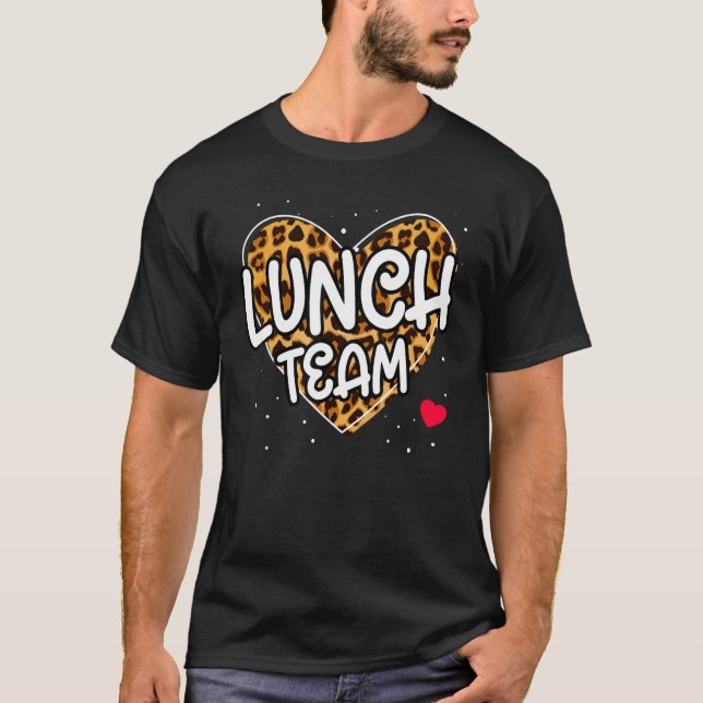 Camiseta Lunch Team Group Leopard Mating School Spirit Da (Anverso)